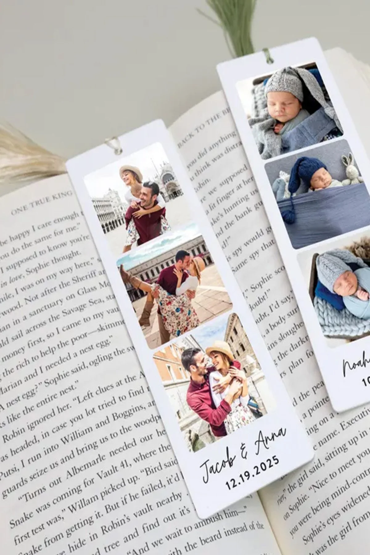 Custom Aluminum Bookmark Engraved Personalized Logo Text & Pattern