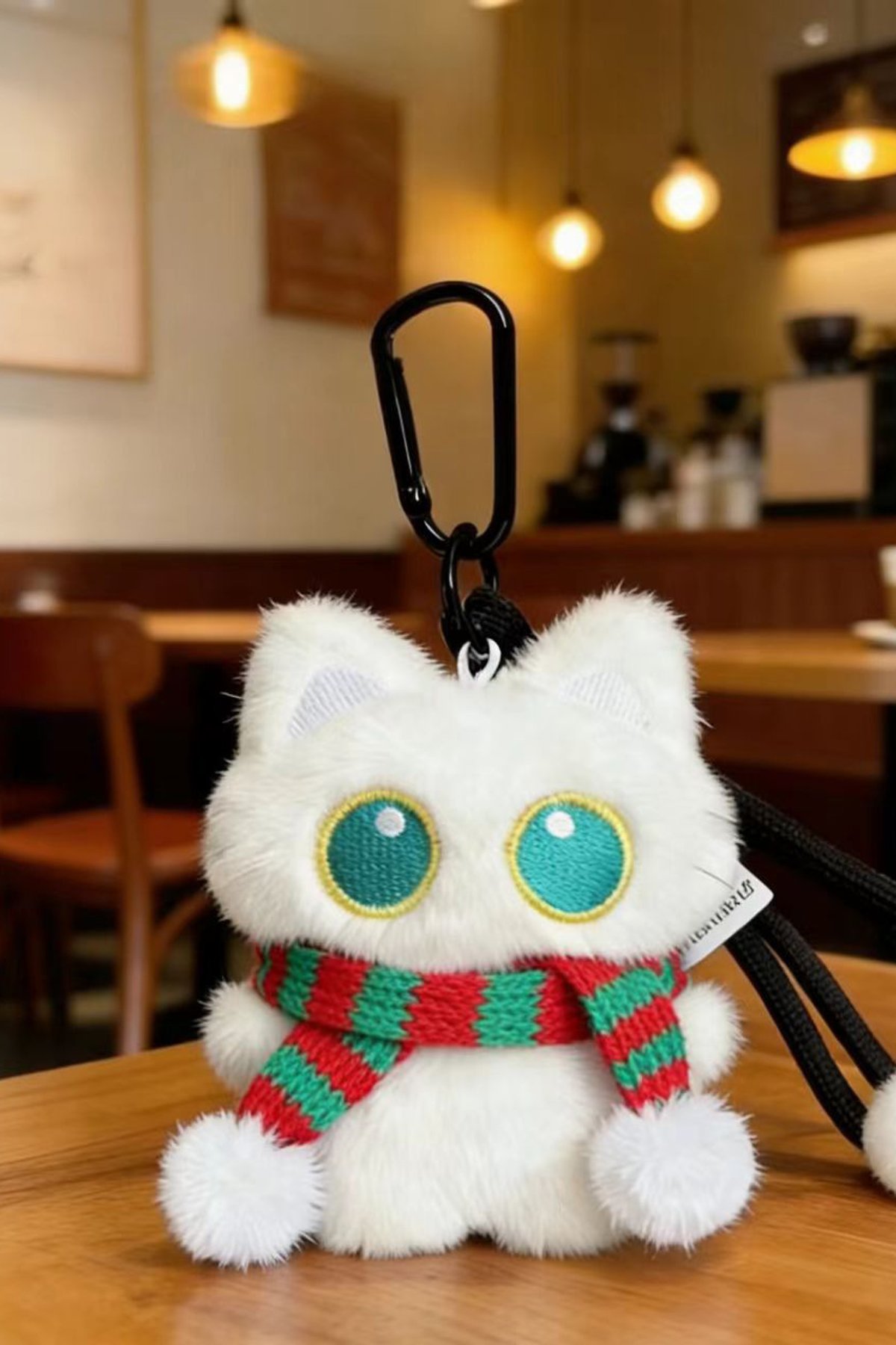Black Cat Holding Fish Couple Pendant Fashion Accessory Charms