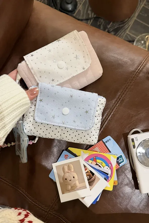 Original Star Ins Style CCD Storage Bag Cosmetic Bag Cute Sanitary Napkin Bag Coin Purse Card Bag Lipstick Pouch