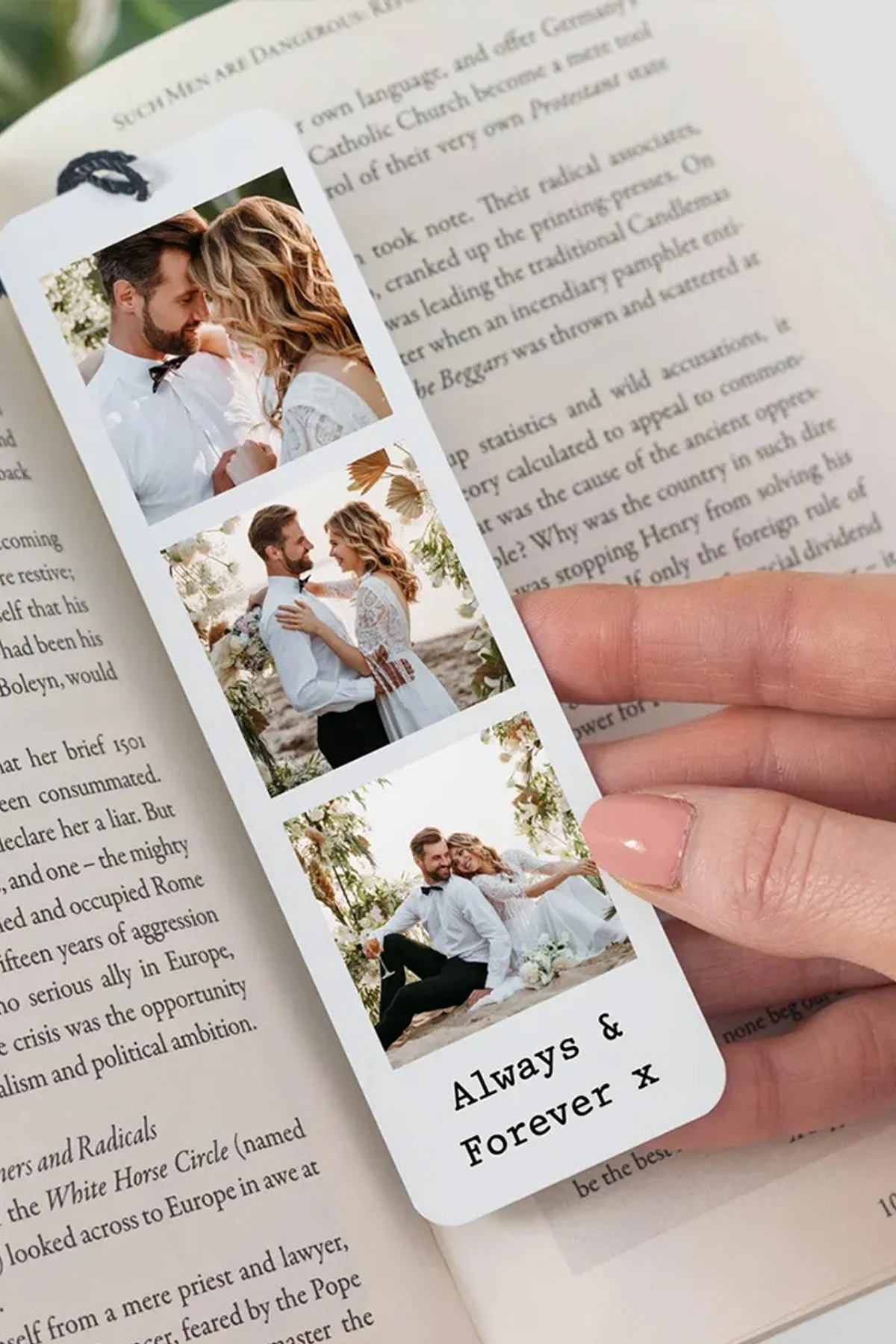 Custom Aluminum Bookmark Engraved Personalized Logo Text & Pattern