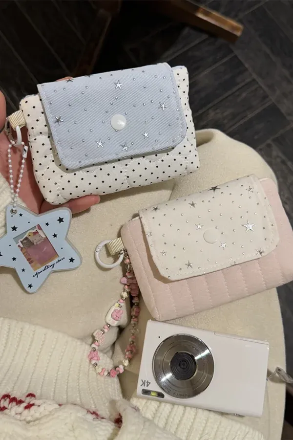 Original Star Ins Style CCD Storage Bag Cosmetic Bag Cute Sanitary Napkin Bag Coin Purse Card Bag Lipstick Pouch