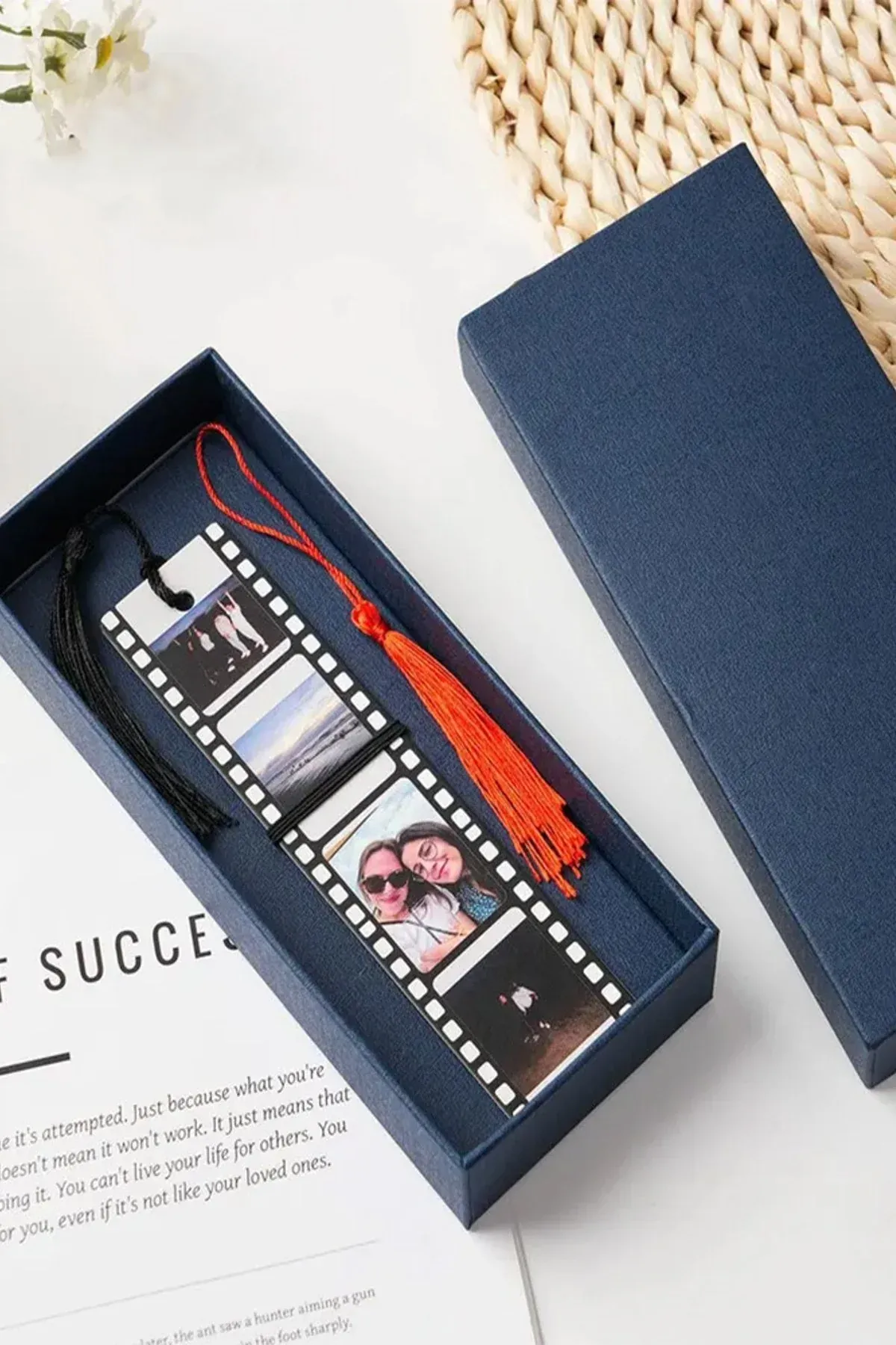 Custom Aluminum Bookmark Engraved Personalized Logo Text & Pattern
