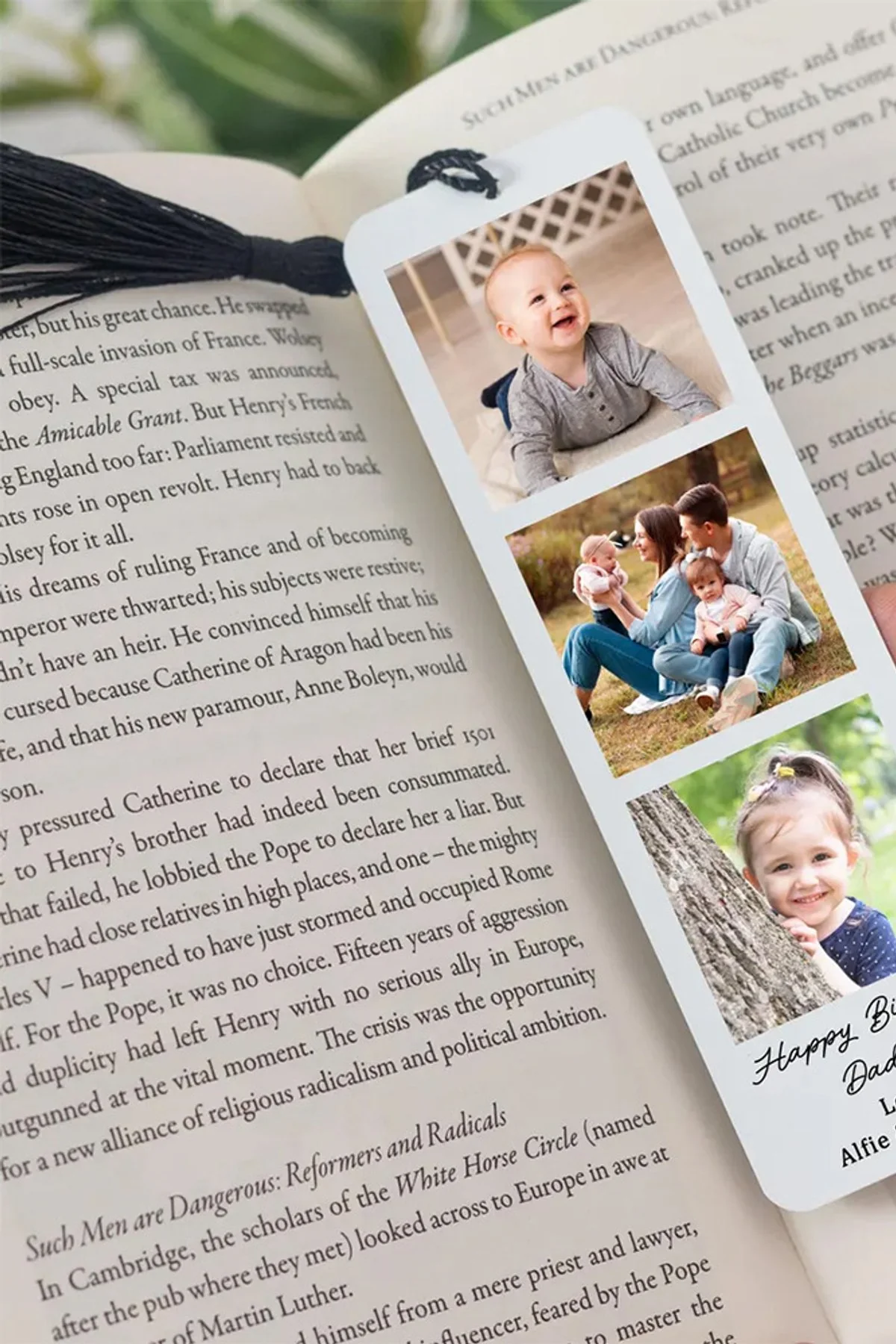 Custom Aluminum Bookmark Engraved Personalized Logo Text & Pattern