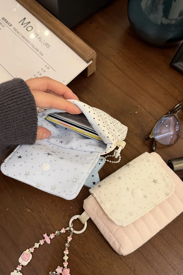 Original Star Ins Style CCD Storage Bag Cosmetic Bag Cute Sanitary Napkin Bag Coin Purse Card Bag Lipstick Pouch