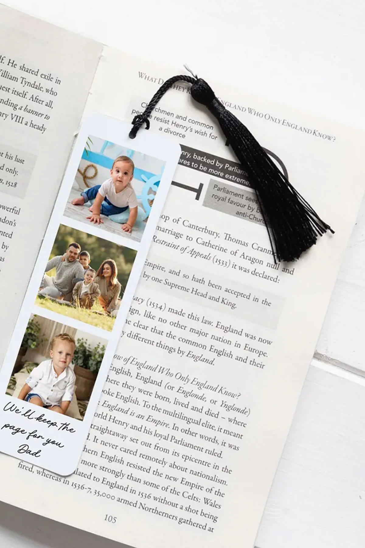 Custom Aluminum Bookmark Engraved Personalized Logo Text & Pattern