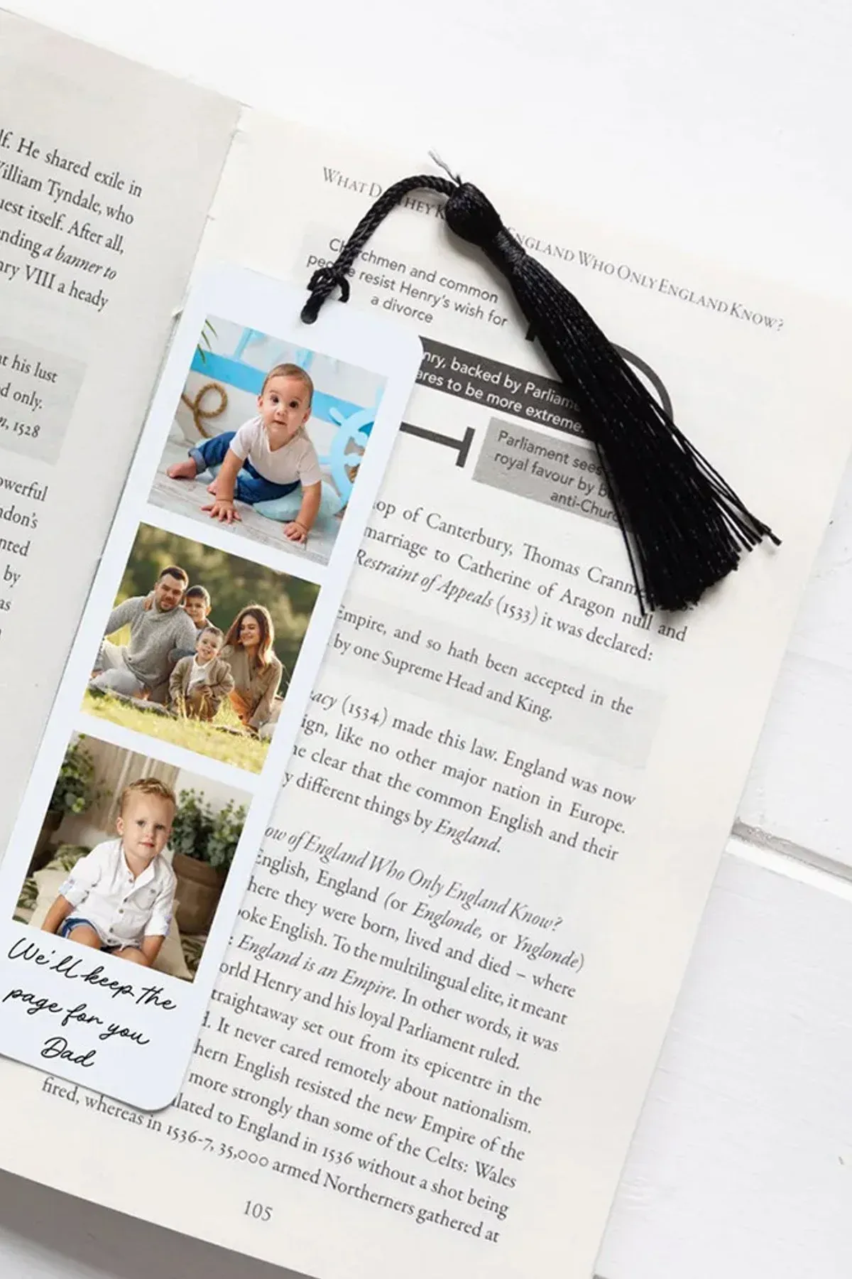 Custom Aluminum Bookmark Engraved Personalized Logo Text & Pattern