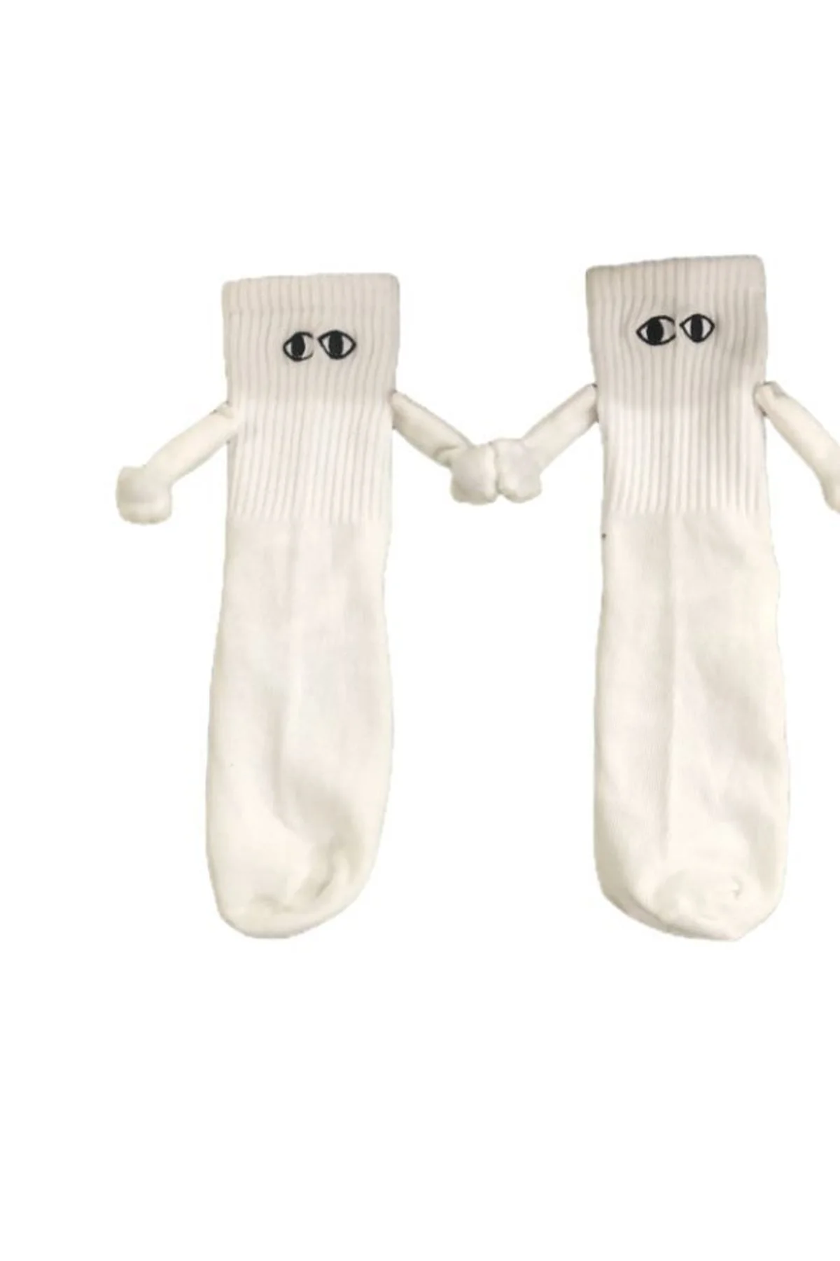 Cute Couple Holding Hands Magnetic Socks Matching Pair Gift Socks