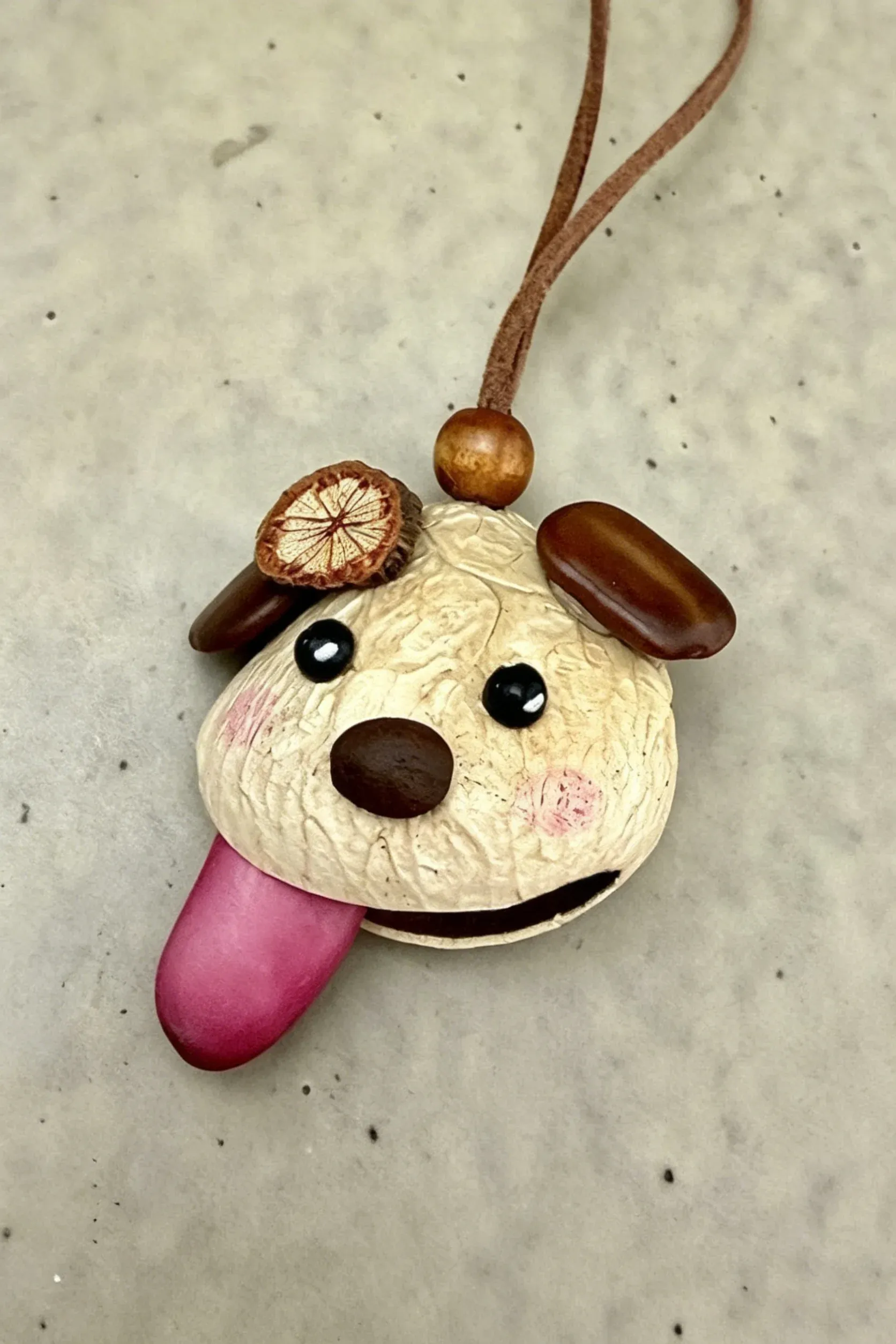 Cute Pod Doll Bag Charm Finished Handcrafted Entada Pendant Practical Ornament for Bag & Car Birthday Gift