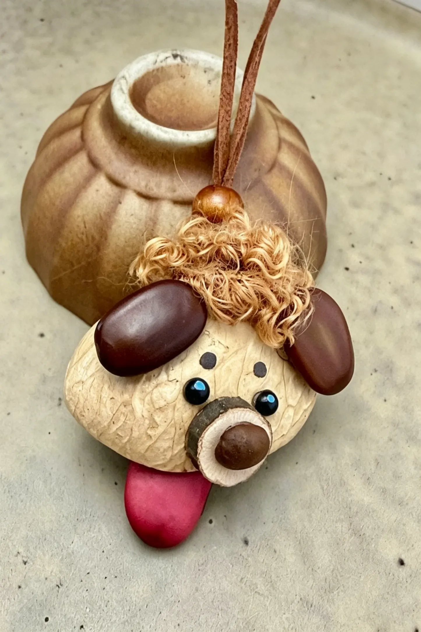 Cute Pod Doll Bag Charm Finished Handcrafted Entada Pendant Practical Ornament for Bag & Car Birthday Gift
