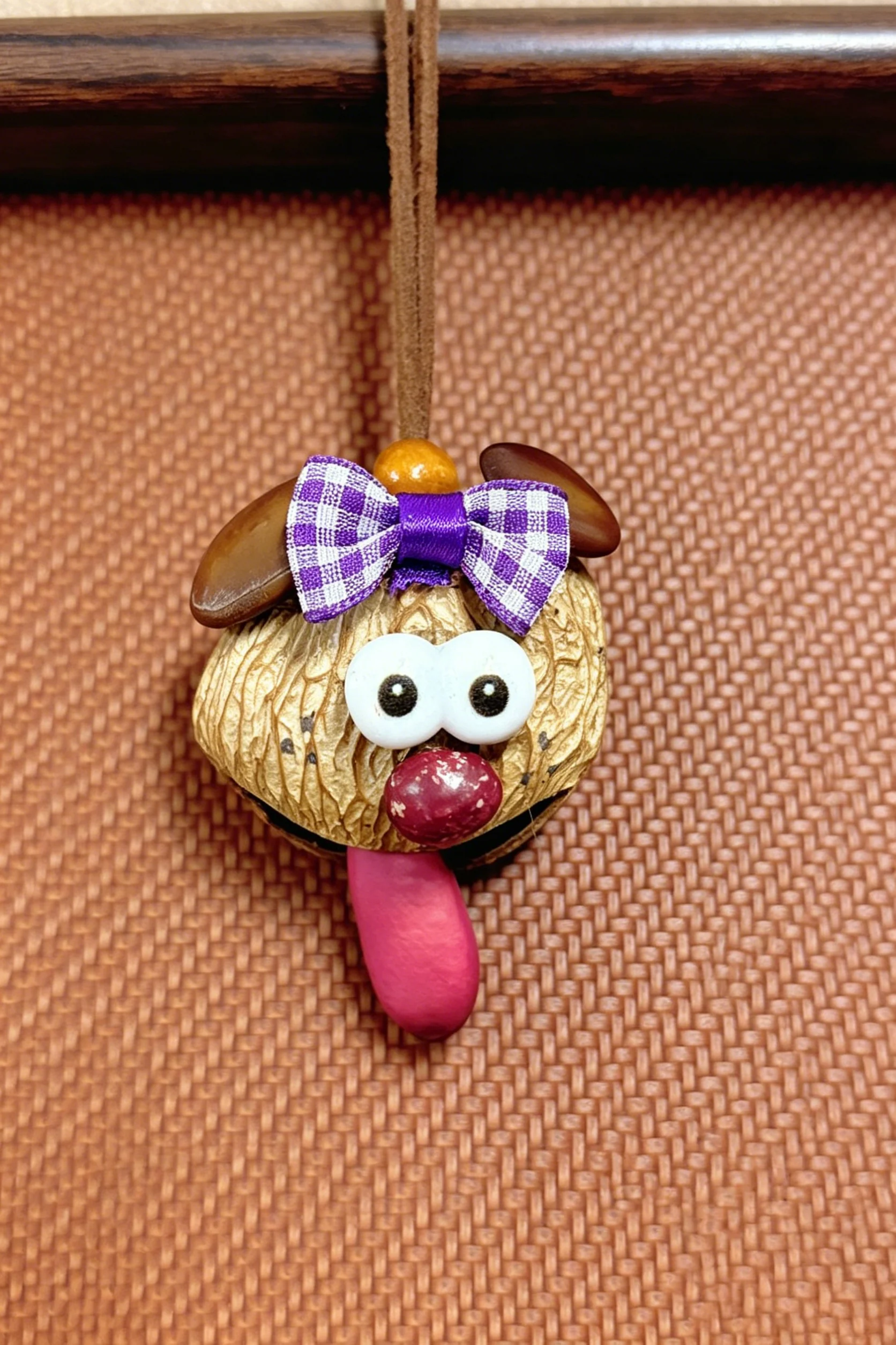 Cute Pod Doll Bag Charm Finished Handcrafted Entada Pendant Practical Ornament for Bag & Car Birthday Gift