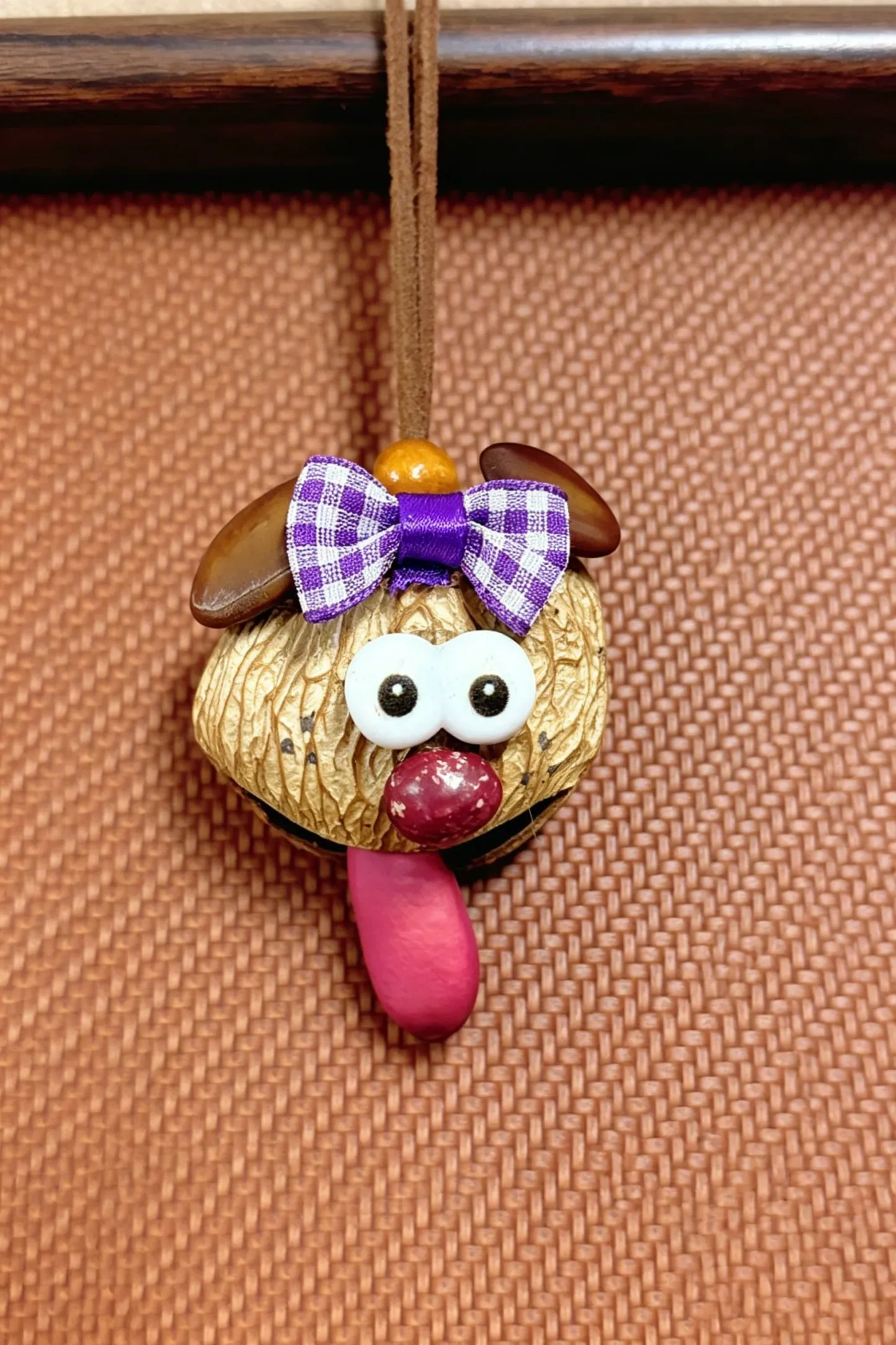 Cute Pod Doll Bag Charm Finished Handcrafted Entada Pendant Practical Ornament for Bag & Car Birthday Gift
