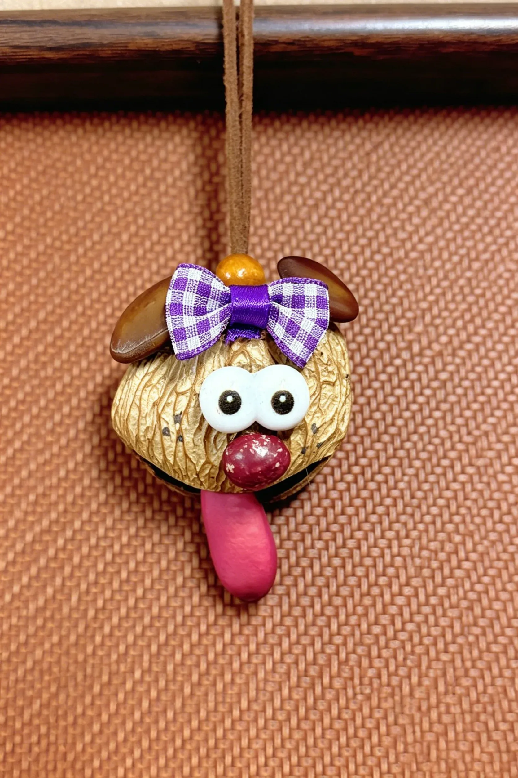 Cute Pod Doll Bag Charm Finished Handcrafted Entada Pendant Practical Ornament for Bag & Car Birthday Gift