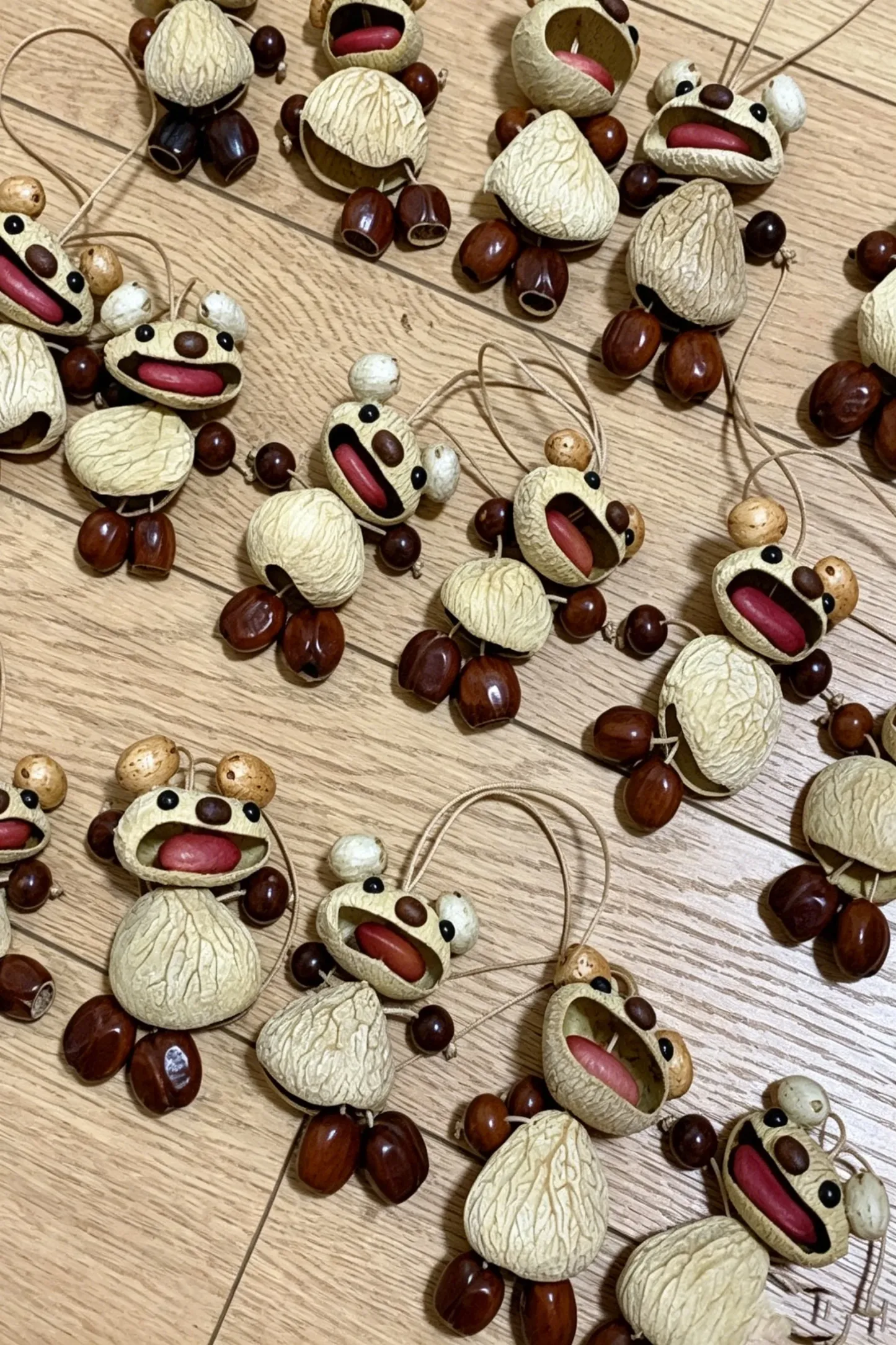 Cute Pod Doll Bag Charm Finished Handcrafted Entada Pendant Practical Ornament for Bag & Car Birthday Gift