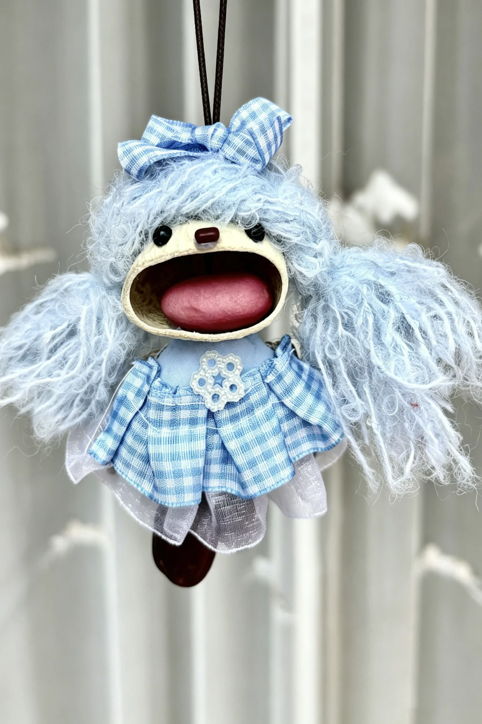 Cute Pod Doll Bag Charm Finished Handcrafted Entada Pendant Practical Ornament for Bag & Car Birthday Gift