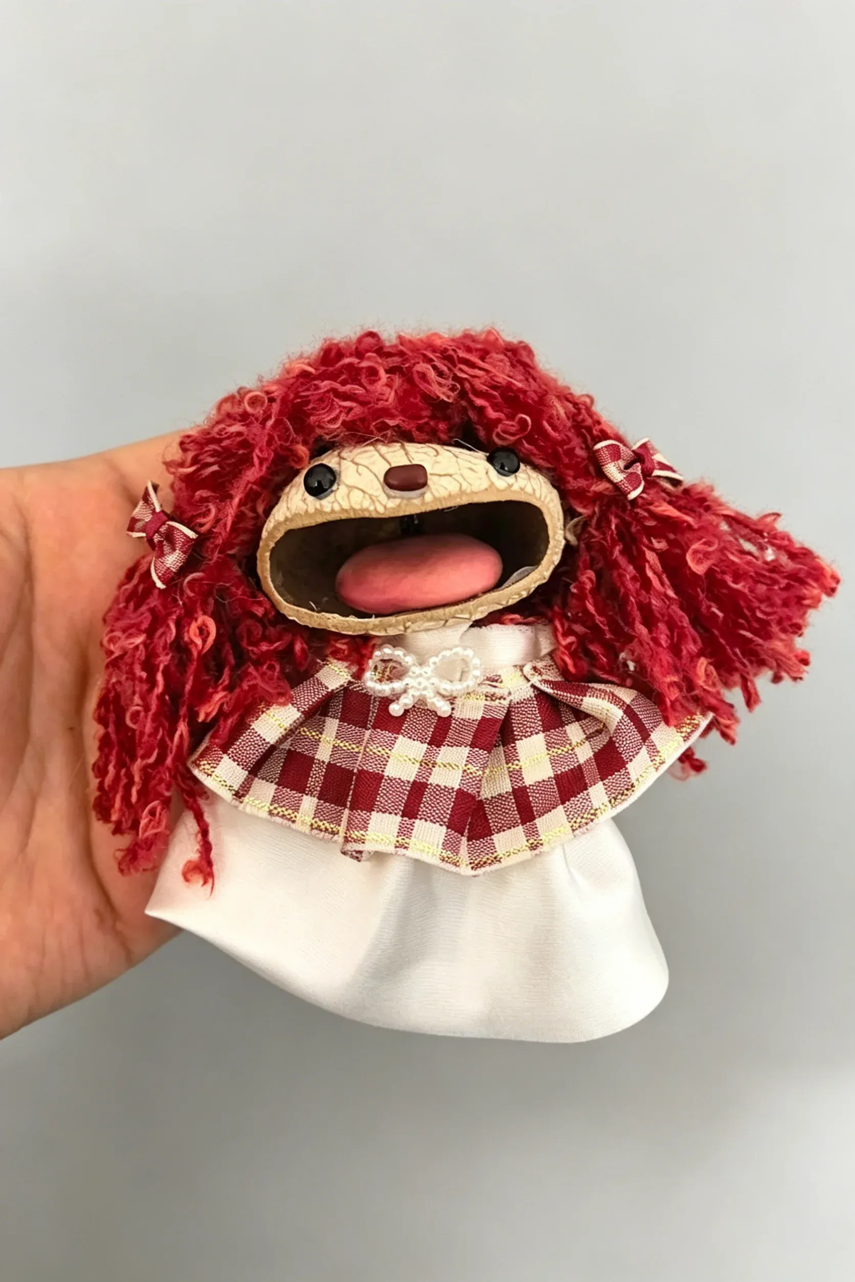 Cute Pod Doll Bag Charm Finished Handcrafted Entada Pendant Practical Ornament for Bag & Car Birthday Gift