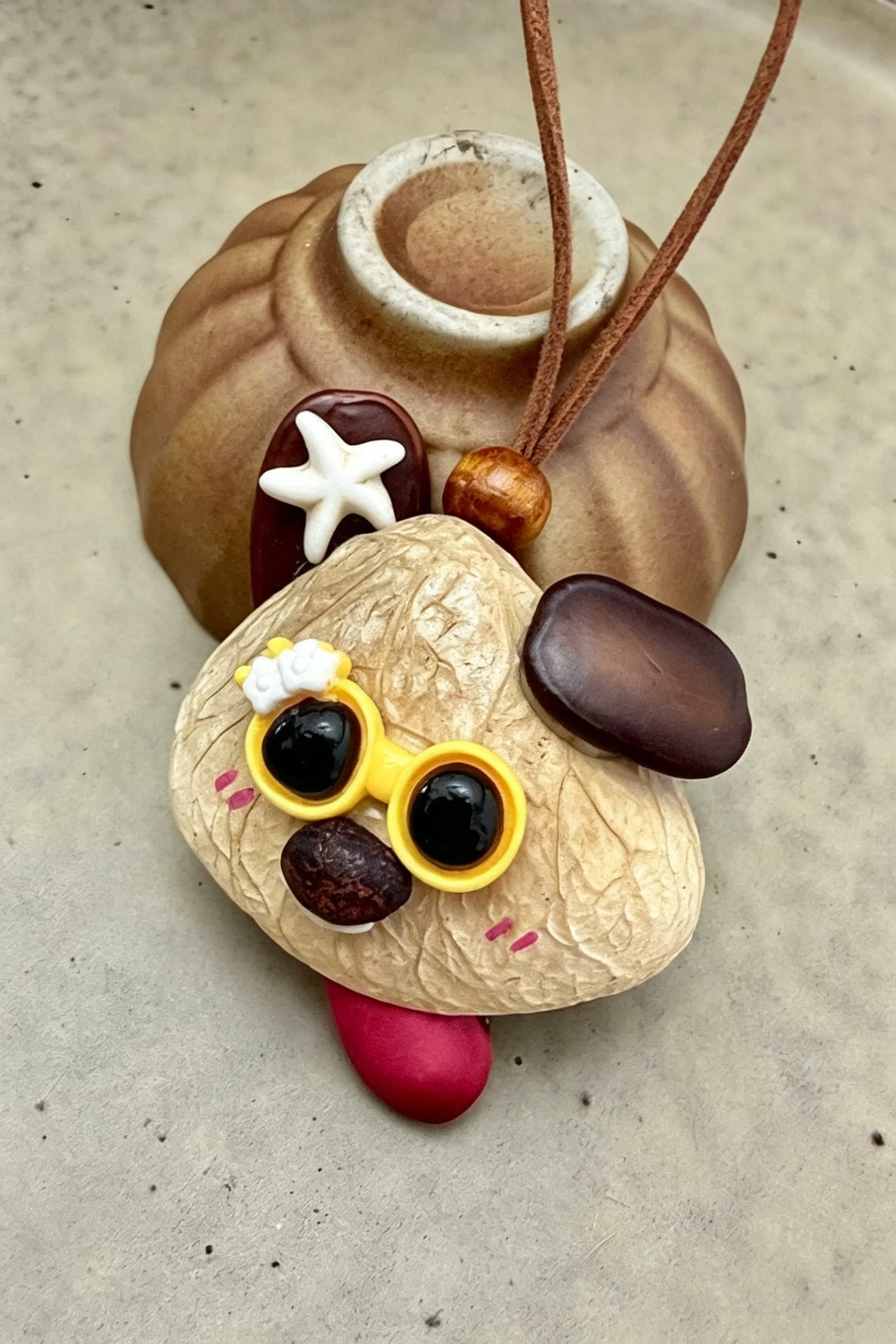 Cute Pod Doll Bag Charm Finished Handcrafted Entada Pendant Practical Ornament for Bag & Car Birthday Gift
