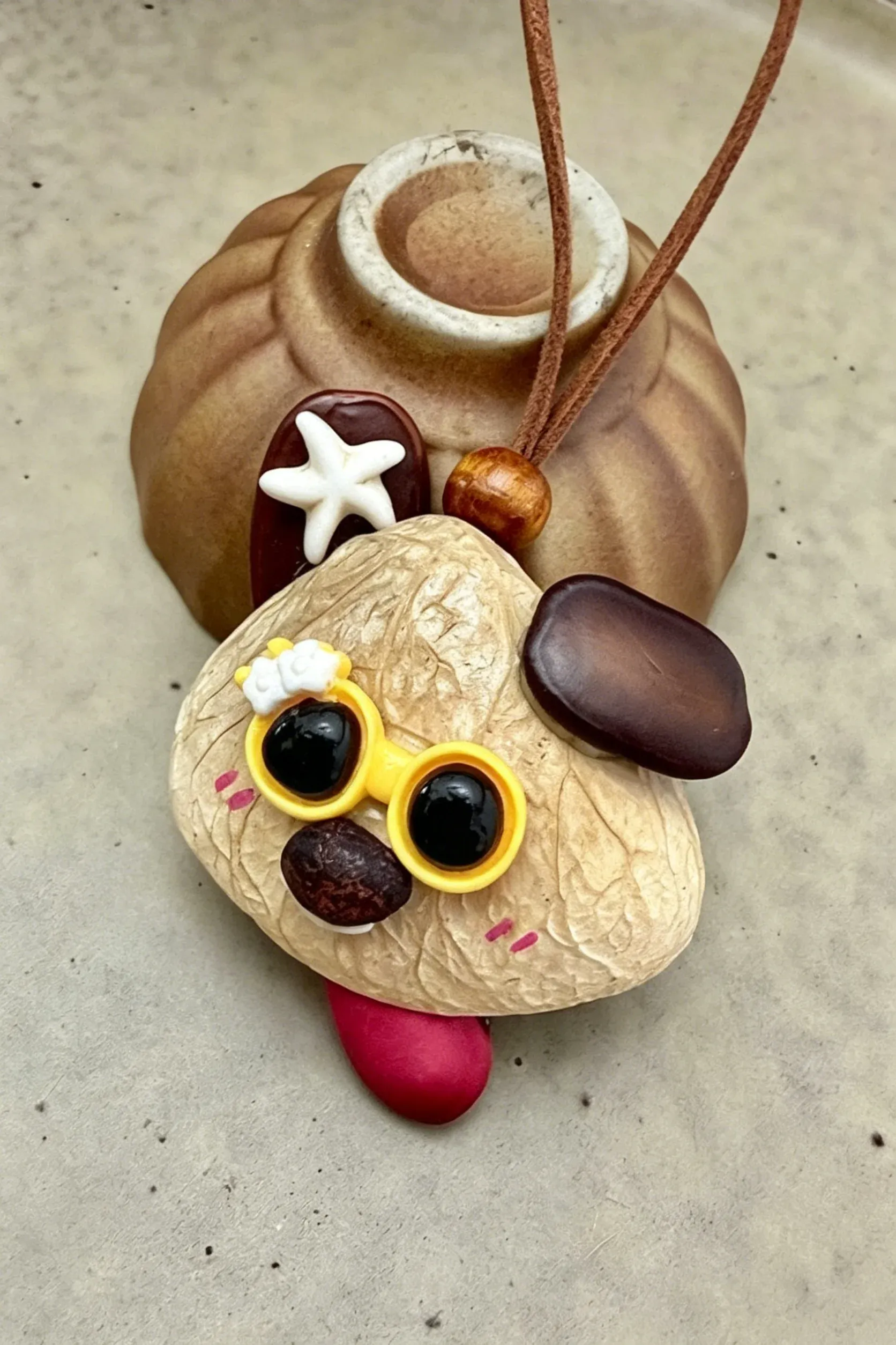 Cute Pod Doll Bag Charm Finished Handcrafted Entada Pendant Practical Ornament for Bag & Car Birthday Gift