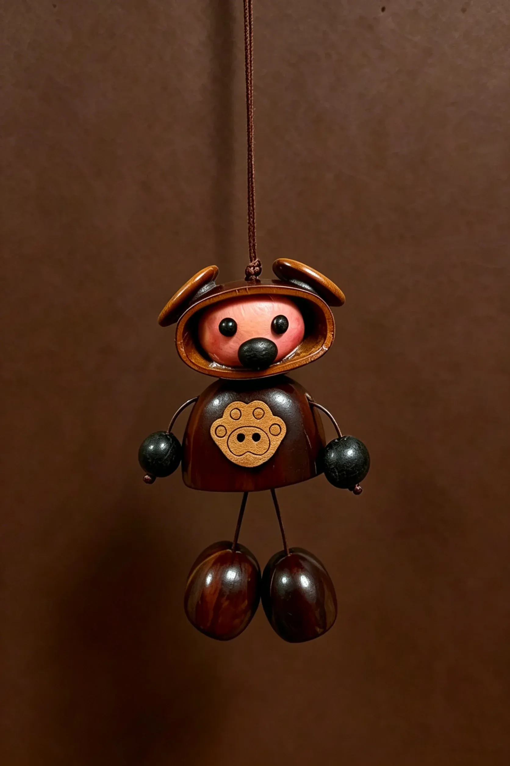 Cute Pod Doll Bag Charm Finished Handcrafted Entada Pendant Practical Ornament for Bag & Car Birthday Gift