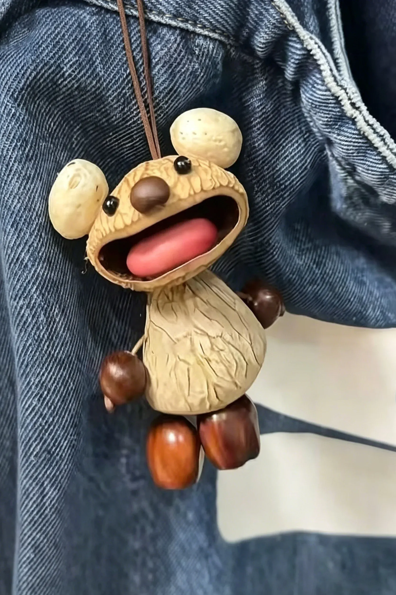 Handmade Pod Doll Charm | Cute Pendant for Bag Car & Gift