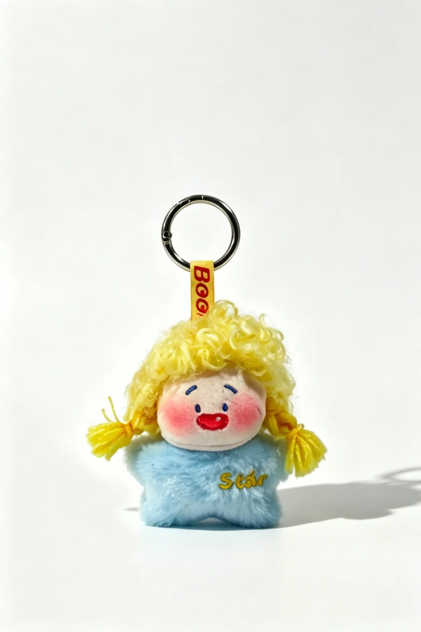 Ugly-Cute Fluffy Doll Keychain | Plush Backpack Ornament