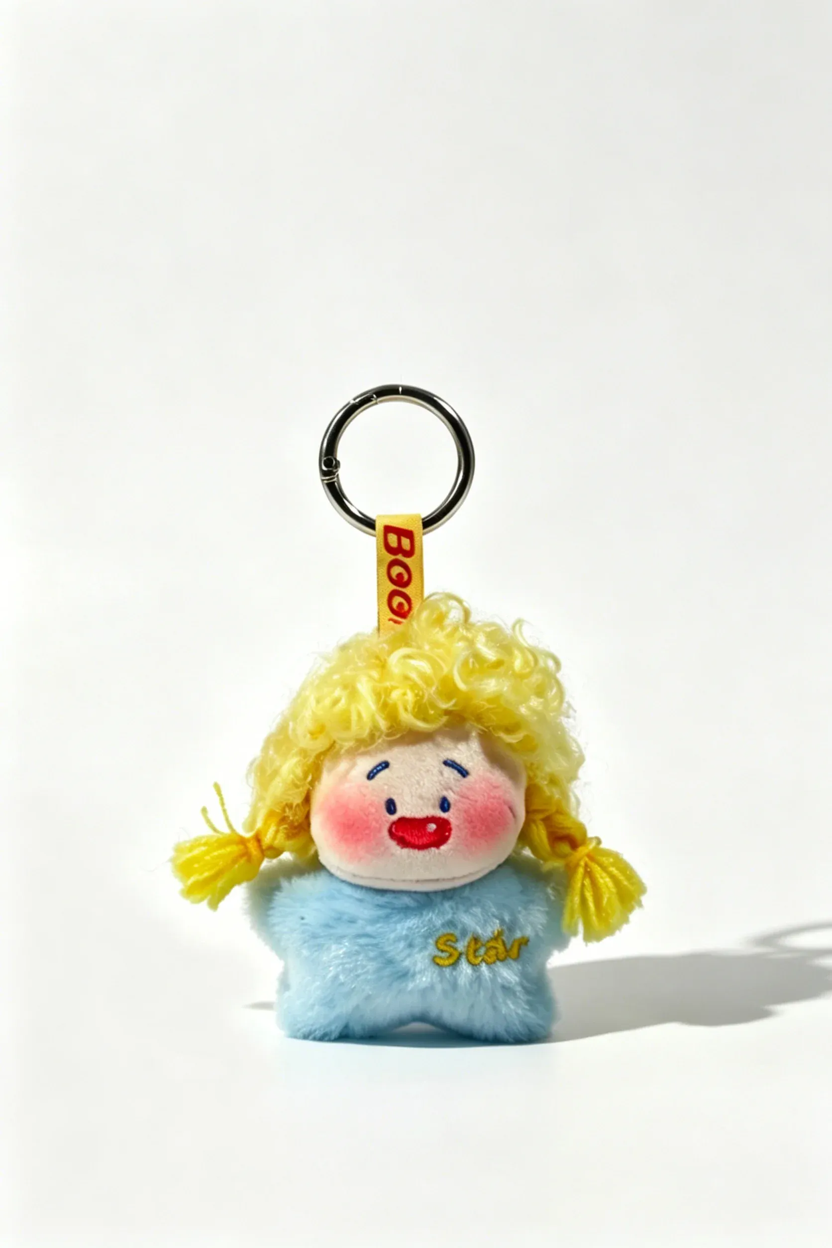 Ugly-Cute Fluffy Doll Keychain | Plush Backpack Ornament
