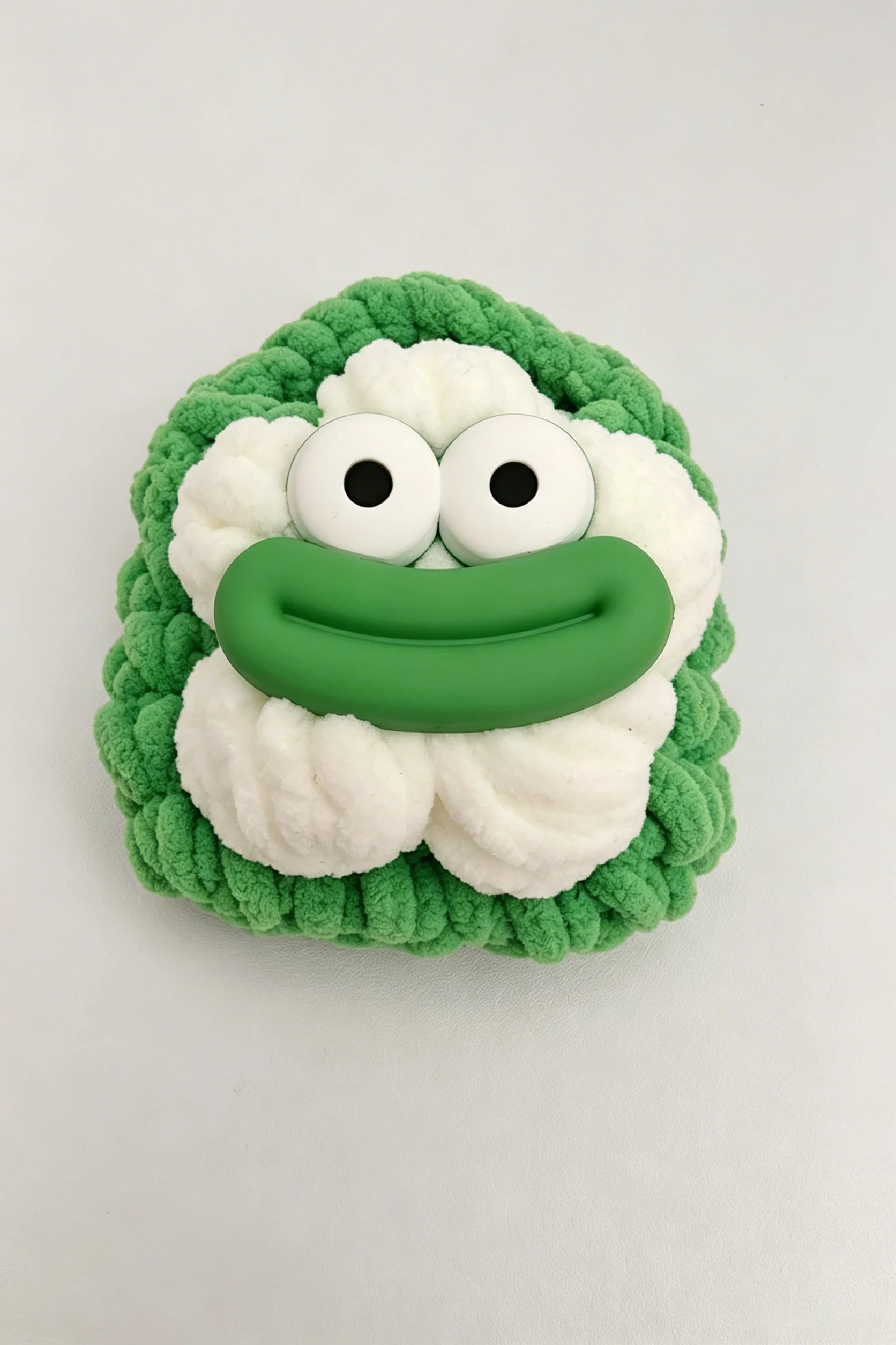 Sausage Mouth Plush Bluetooth Earphone Bag Handmade Knitted Case