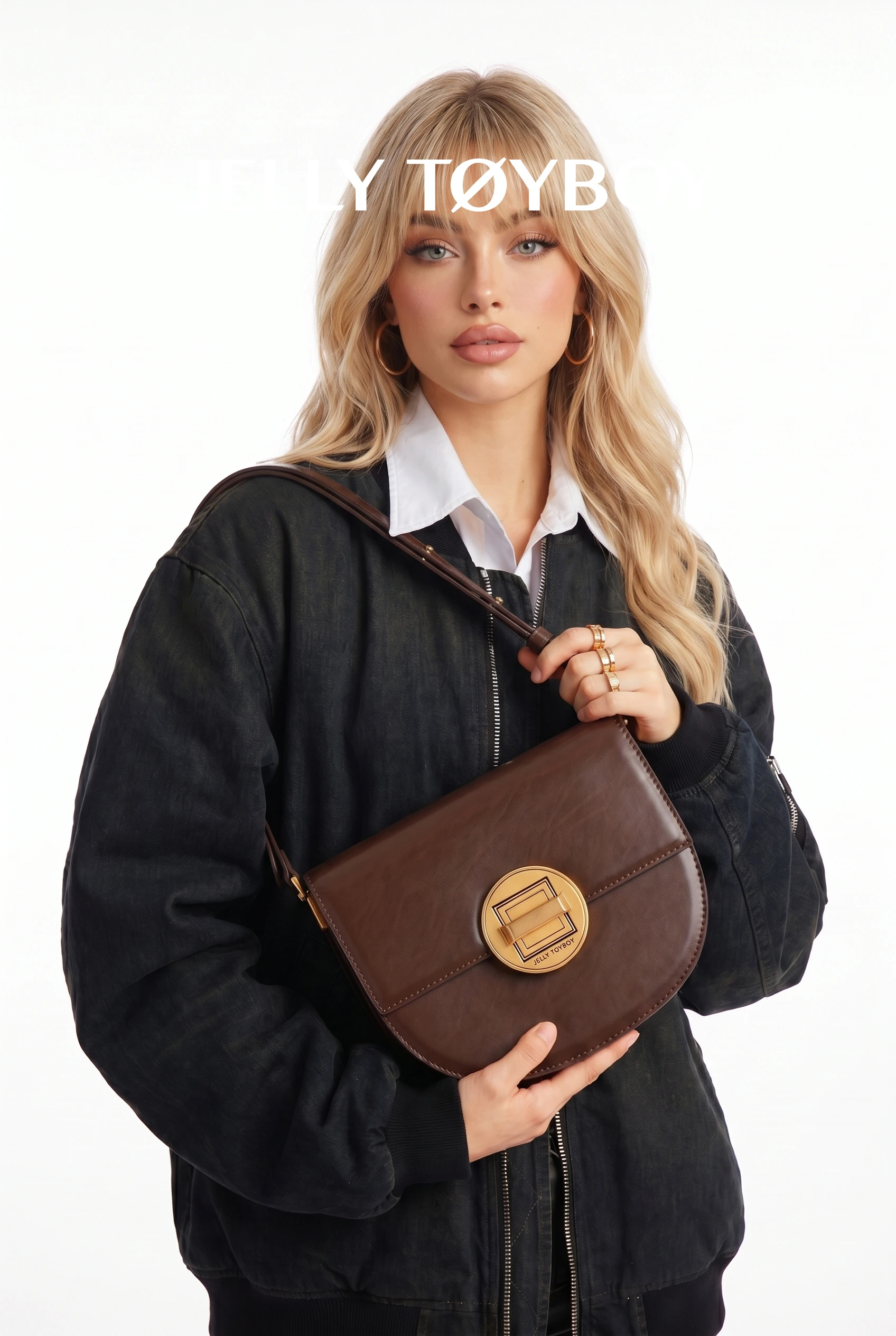 Jellytoyboy Women's Vintage Versatile Crossbody Bag Fashion Commuter Shoulder Saddle Bag | JTB Knight Bag.  