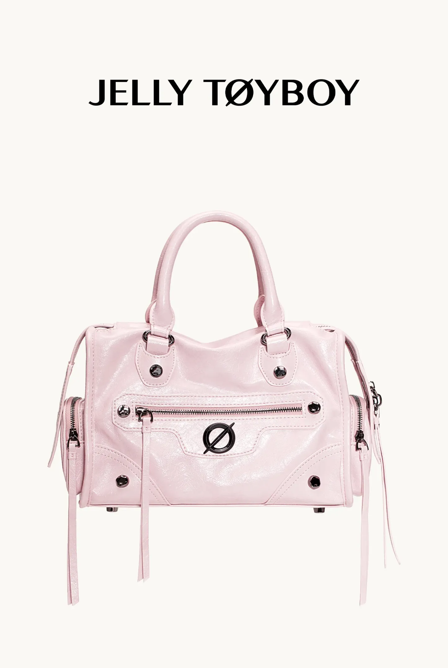 Jellytoyboy  Niche Y2K Pink Motorcycle Bag - Large Capacity Edgy Crossbody for Travel & Streetwear | JTB Little Aurora Tote bag.