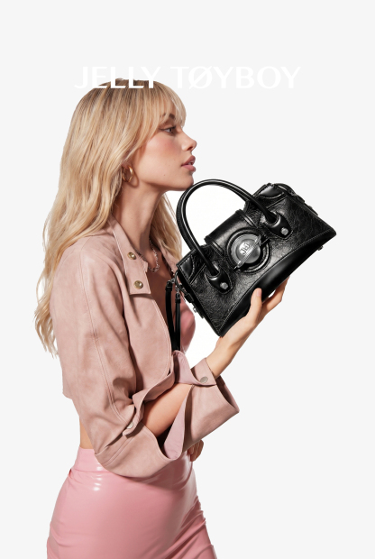 Jellytoyboy Women's New Commuter Light Luxury Niche Black Handbag | JTB Galaxy Bag