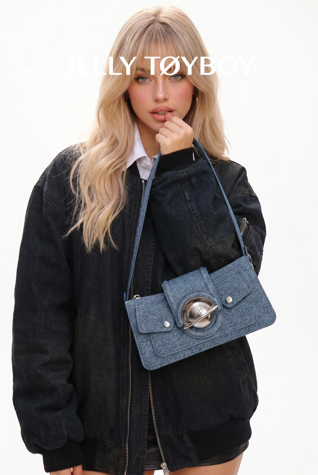 Jellytoyboy Multi-Use Denim Crossbody Bag for Everyday | JTB Millennium Bag