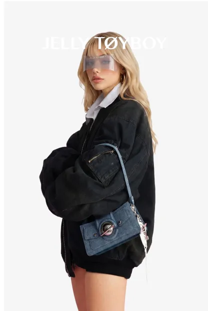 Jellytoyboy Multi-Use Denim Crossbody Bag for Everyday | JTB Millennium Bag