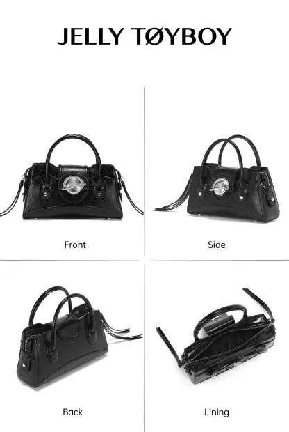 Jellytoyboy Women's New Commuter Light Luxury Niche Black Handbag | JTB Galaxy Bag