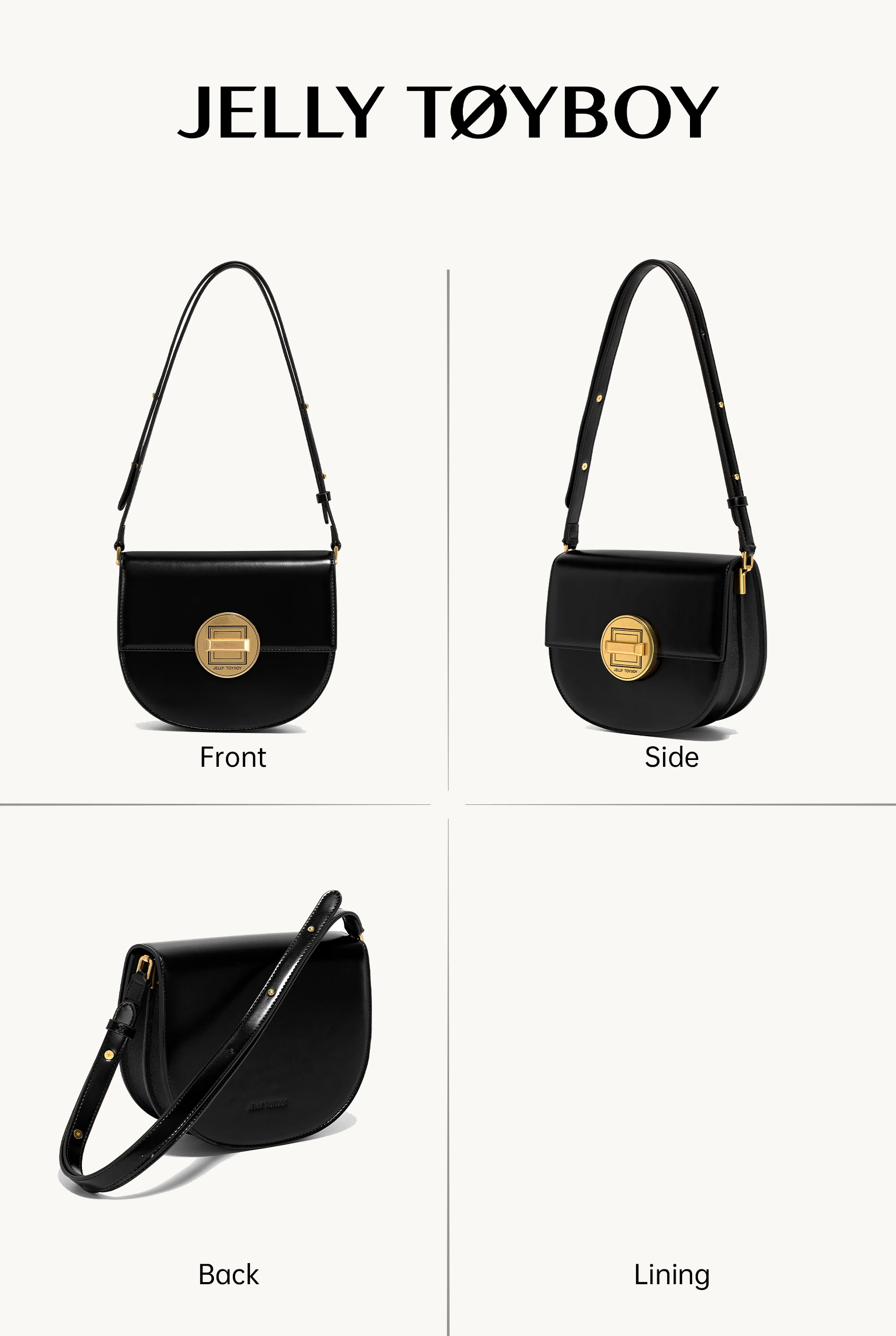 Jellytoyboy Women's Vintage Versatile Crossbody Bag Fashion Commuter Shoulder Saddle Bag | JTB Knight Bag.  