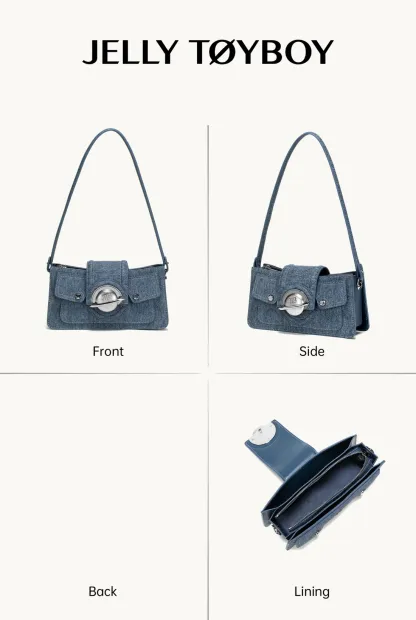Jellytoyboy Multi-Use Denim Crossbody Bag for Everyday | JTB Millennium Bag