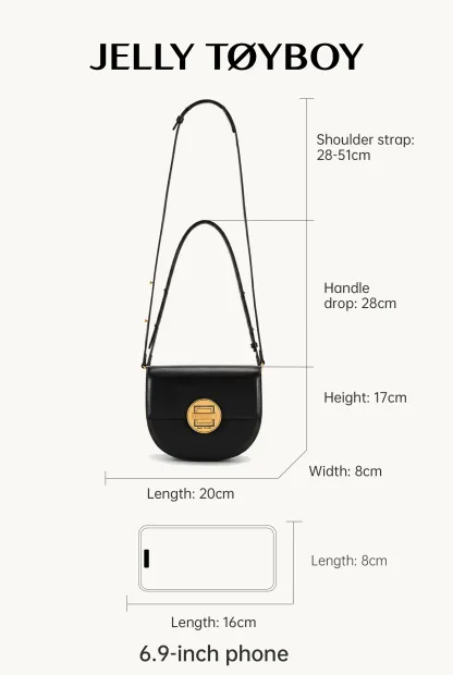 Jellytoyboy Women's Vintage Versatile Crossbody Bag Fashion Commuter Shoulder Saddle Bag | JTB Knight Bag.  