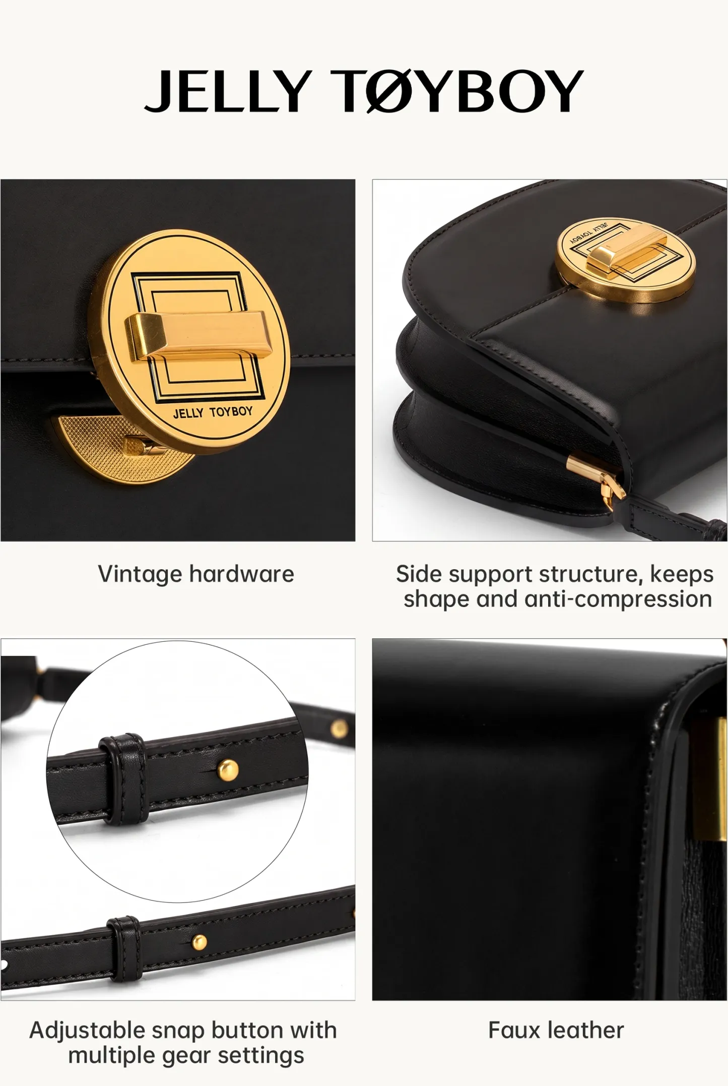 Jellytoyboy Women's Vintage Versatile Crossbody Bag Fashion Commuter Shoulder Saddle Bag | JTB Knight Bag.  