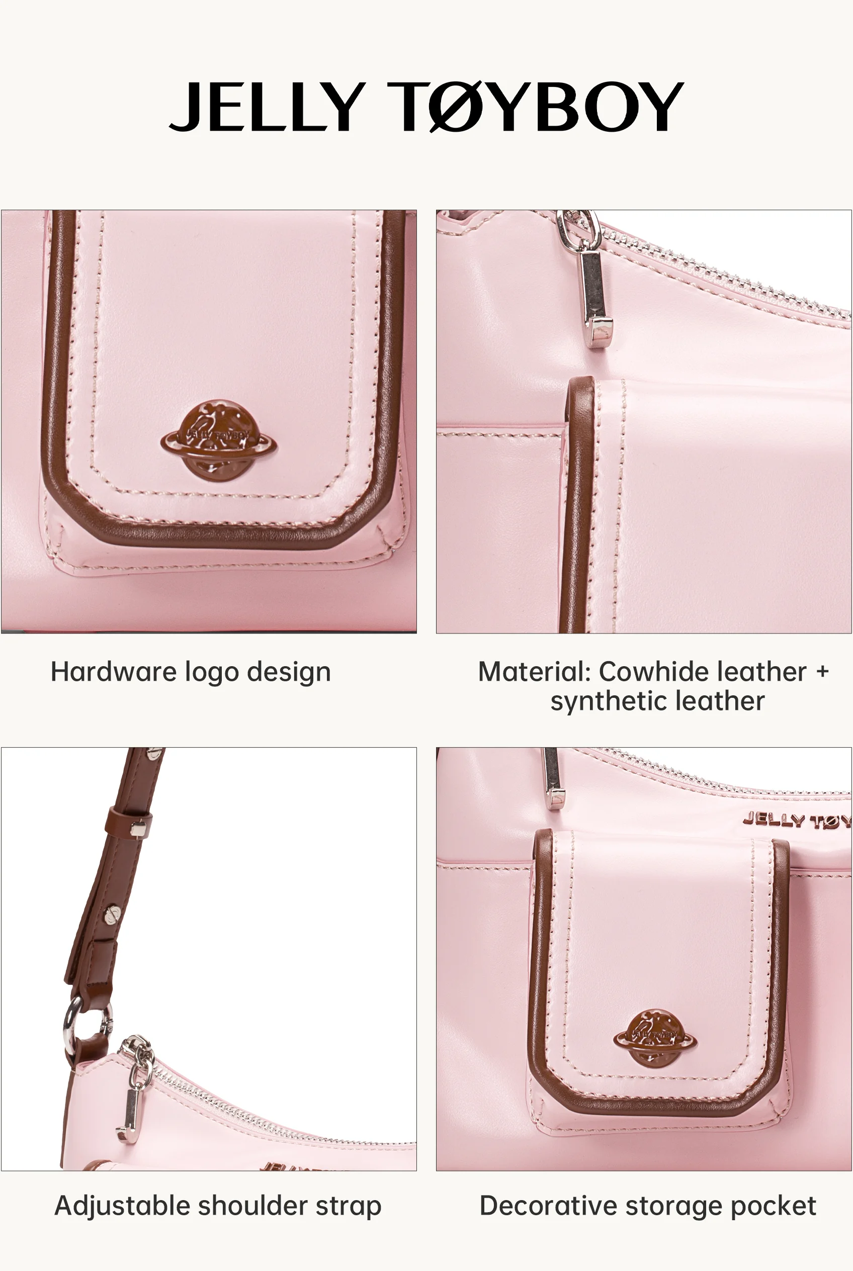 Jellytoyboy New niche high-end commuter single-shoulder crossbody women's bag | JTB Planet Box Underarm Bag