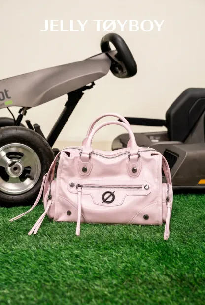 Jellytoyboy  Niche Y2K Pink Motorcycle Bag - Large Capacity Edgy Crossbody for Travel & Streetwear | JTB Little Aurora Tote bag.