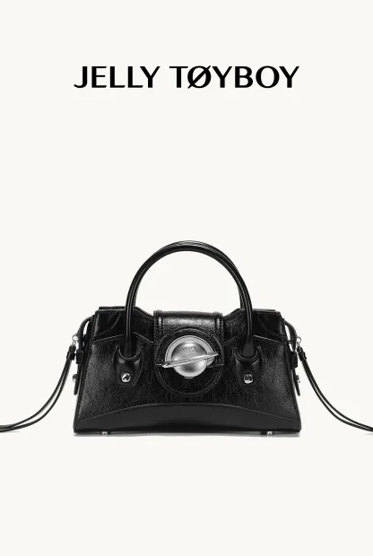 Jellytoyboy Women's New Commuter Light Luxury Niche Black Handbag | JTB Galaxy Bag