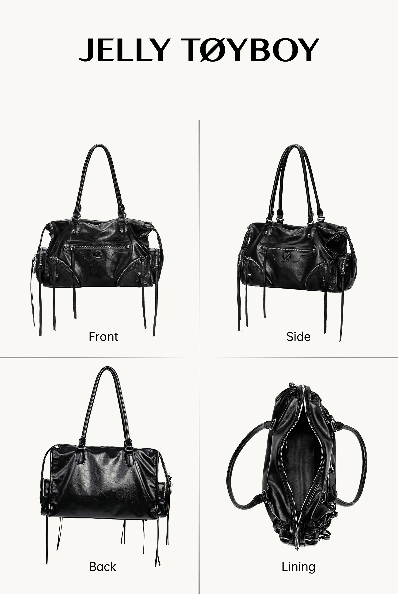 Jellytoyboy Women's New Motorcycle Single-Shoulder Crossbody Bag Large Capacity Tote Bag | JTB Aurora 2.0 