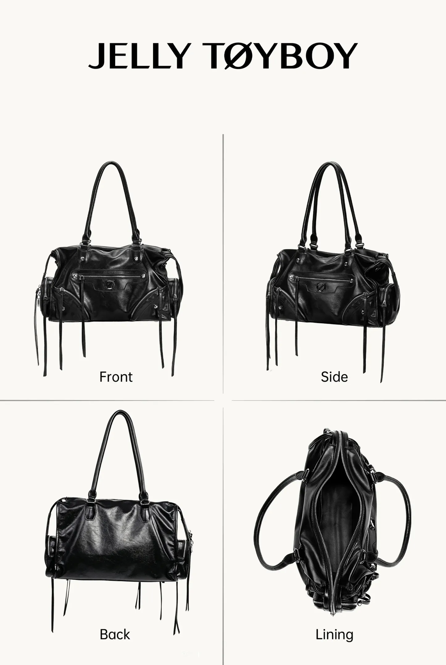 Jellytoyboy Women's New Motorcycle Single-Shoulder Crossbody Bag Large Capacity Tote Bag | JTB Aurora 2.0 
