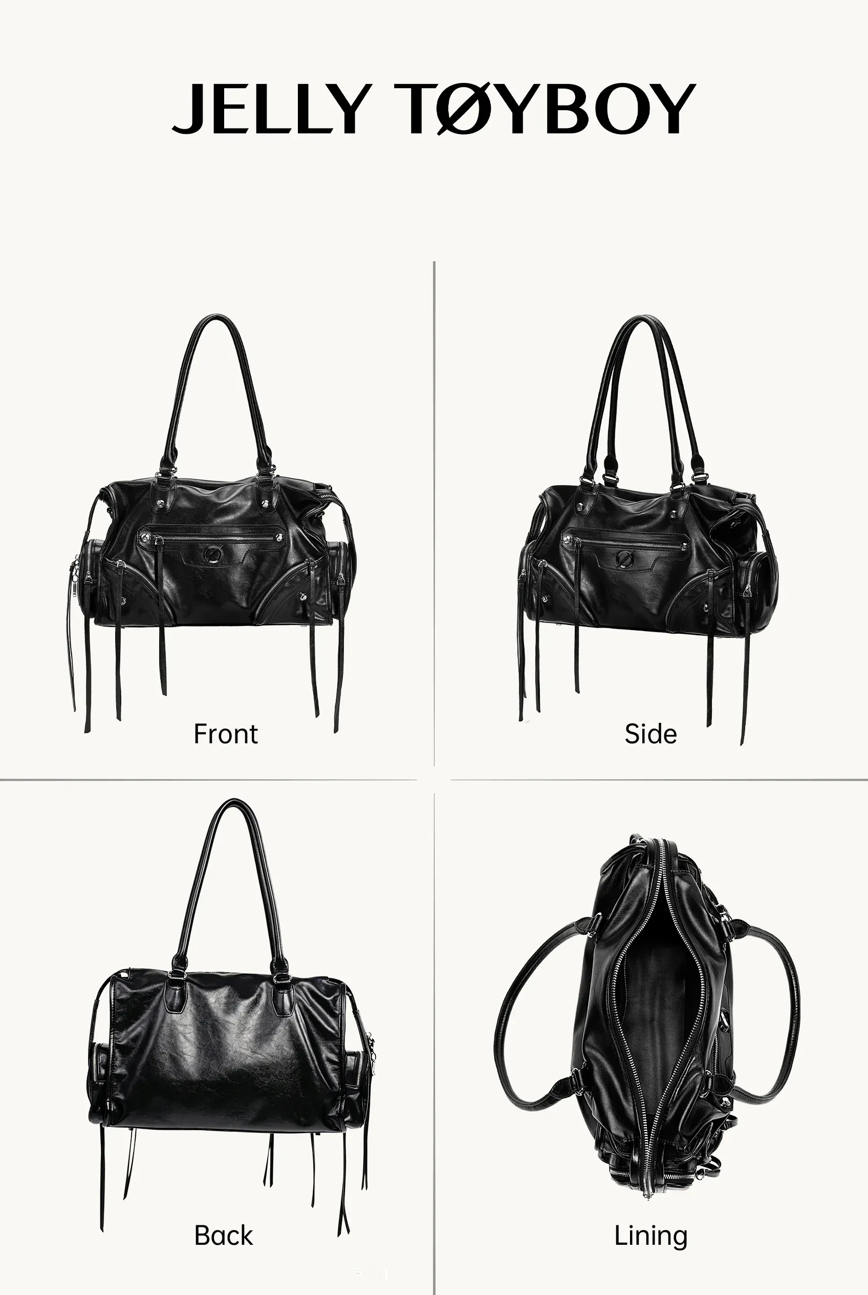 Jellytoyboy Women's New Motorcycle Single-Shoulder Crossbody Bag Large Capacity Tote Bag | JTB Aurora 2.0 