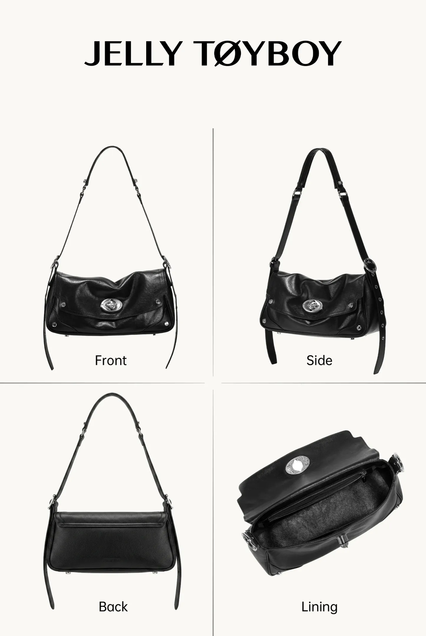 Jellytoyboy Women Spring Summer New Luxury Cowhide Crossbody Bag Niche High-End Commute Shoulder Bag| JTB Boundless Pillow Bag
