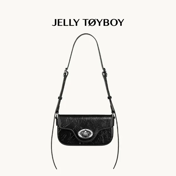 Jellytoyboy Women Spring Summer Genuine Cow Leather Underarm Bag Luxury Niche Commute Crossbody Square Bag| JTB Boundless Tofu Bag