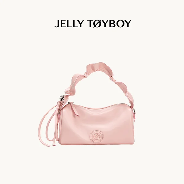 Jellytoyboy Women's Silver Metallic Moto-Chic Mini Bag - Minimalist Y2K Crossbody Handbag for Streetwear & Travel | JTB Cloud Bento Bag