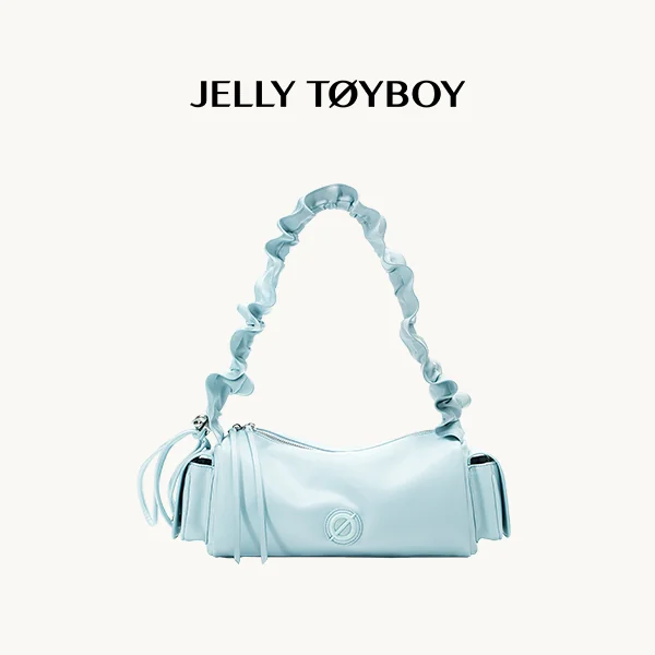 Jellytoyboy Women New Luxury Cylinder Bag Niche Commute Shoulder Crossbody Bag | JTB Cloud Cylinder Bag