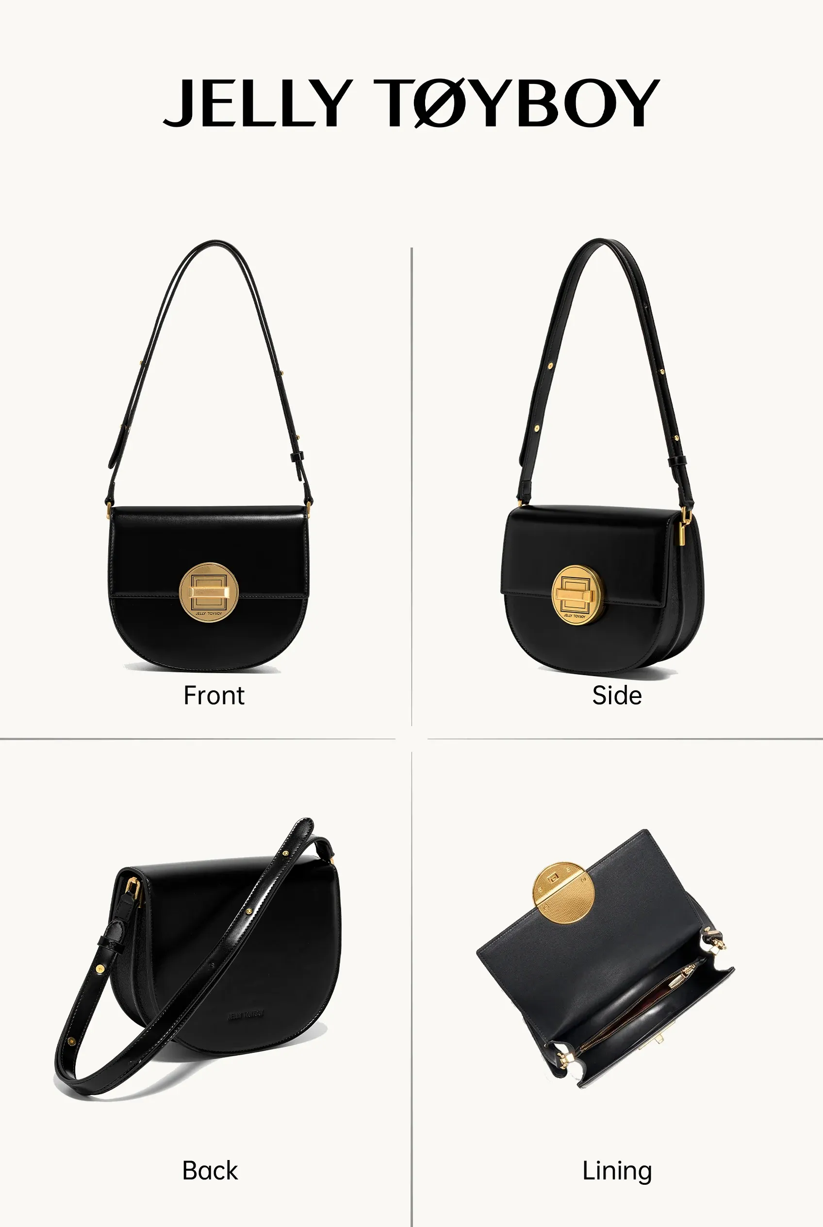 Jellytoyboy Women's Vintage Versatile Crossbody Bag Fashion Commuter Shoulder Saddle Bag | JTB Knight Bag.  