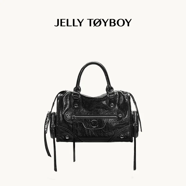Jellytoyboy  Niche Y2K Pink Motorcycle Bag - Large Capacity Edgy Crossbody for Travel & Streetwear | JTB Little Aurora Tote bag.