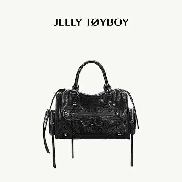 Jellytoyboy  Niche Y2K Pink Motorcycle Bag - Large Capacity Edgy Crossbody for Travel & Streetwear | JTB Little Aurora Tote bag.