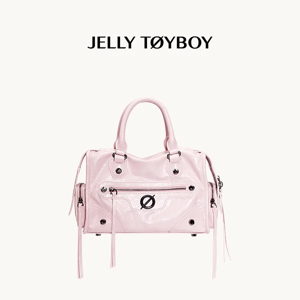 Jellytoyboy Niche Y2K Pink Motorcycle Bag - Large Capacity Edgy Crossbody for Travel & Streetwear | JTB Little Aurora Tote bag.